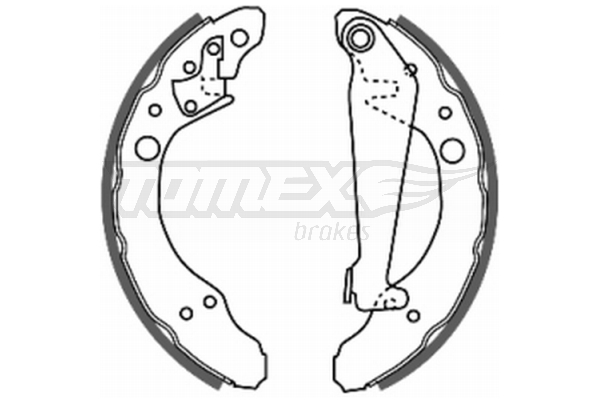 Sada brzdových čeľustí TOMEX Brakes